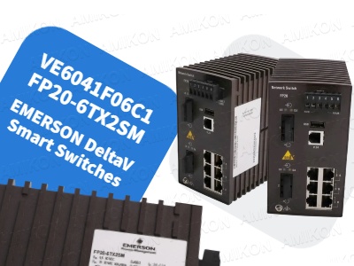 مفاتيح إيمرسون دلتا في VE6041F06C1 FP20-6TX2SM الذكية: مستقبل أمن الشبكات الصناعية وكفاءتها